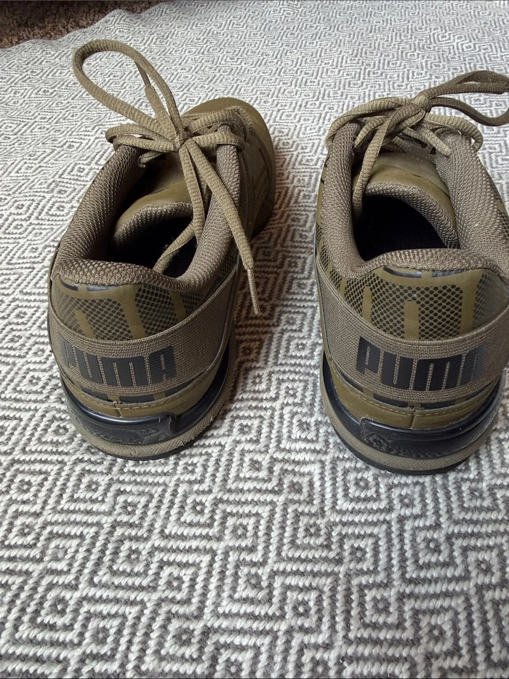 Puma Men’s Olive Athletic Sneakers